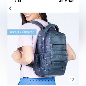 LUG Hopper Backpack Butterfly Grey - NWT